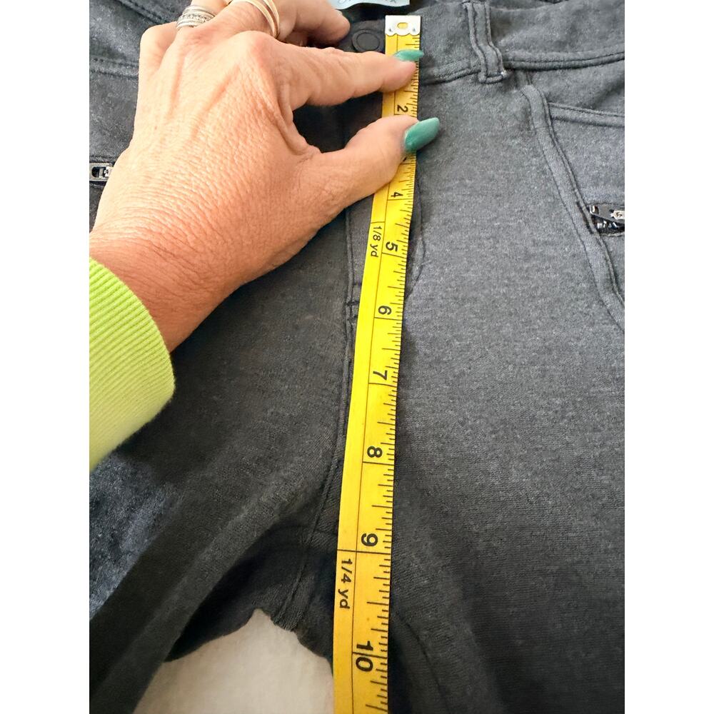 Athleta Ponte Moto 2.0 Pants Gray Zip Pocket Stretch Skinny Leg - Picture 5 of 8